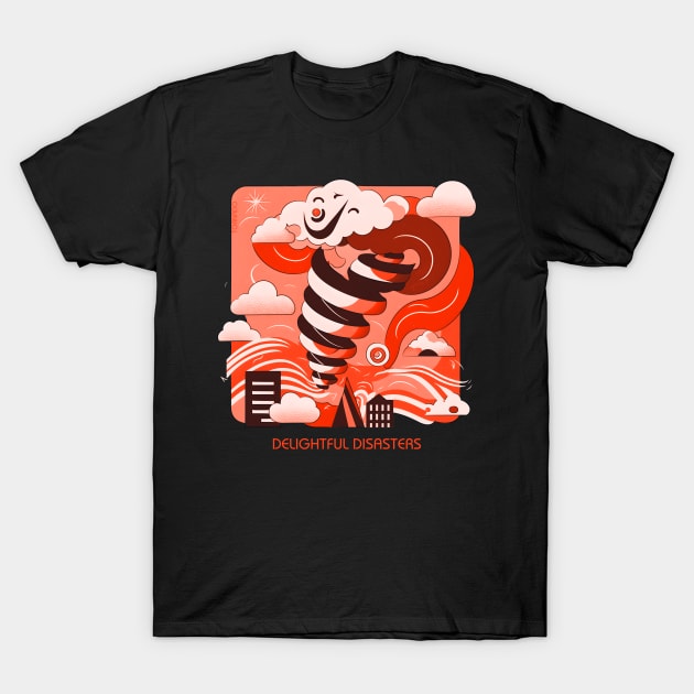 Delightful Disaster - Tornado T-Shirt by Polyshirt